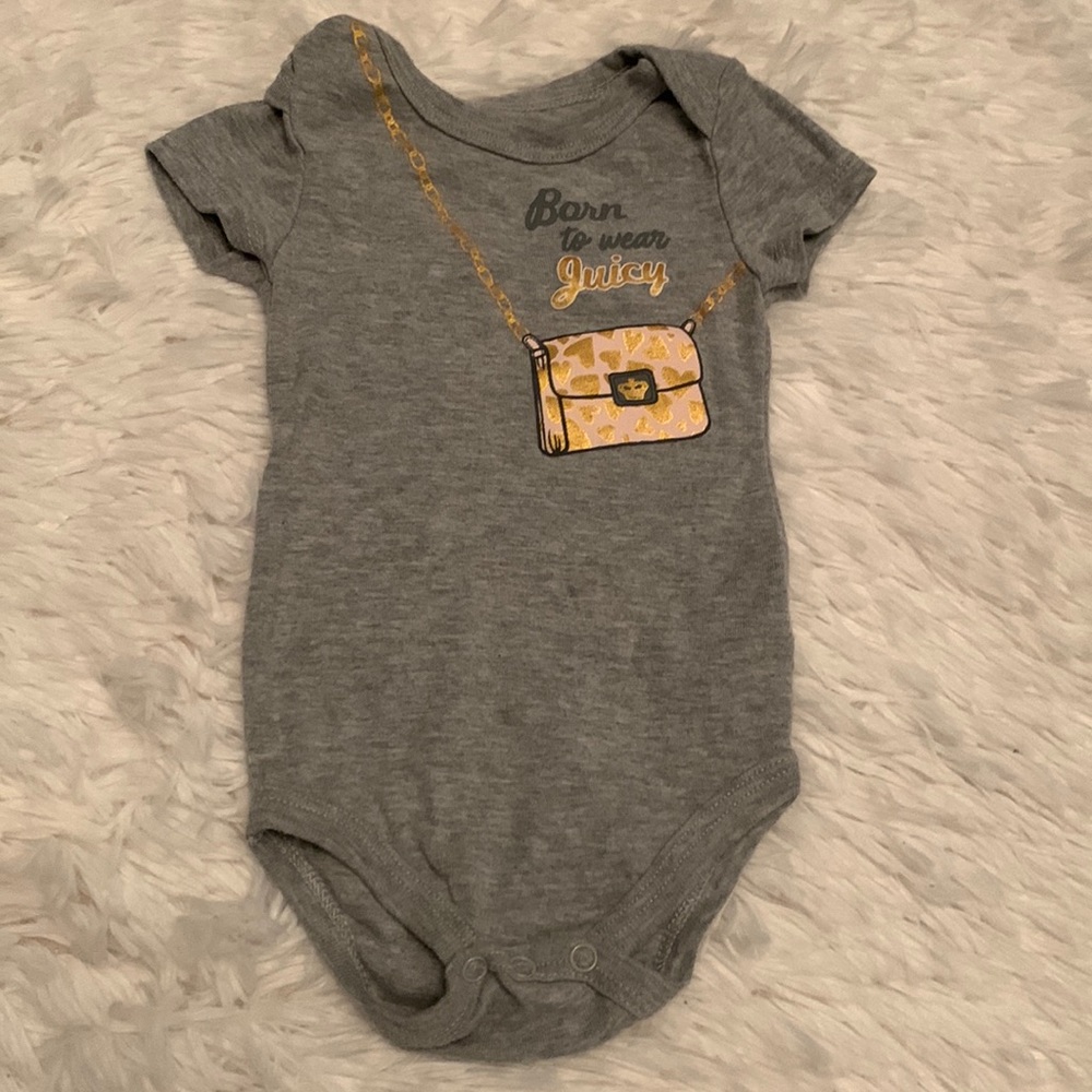 Juicy Couture born to wear Juicy onsie size 6/9M